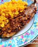 Mackerel in the oven with garlic