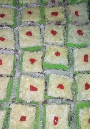 Foto resep Cake potong pandan keju