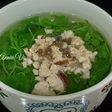 Canh rau má nấu thịt xào mộc nhĩ