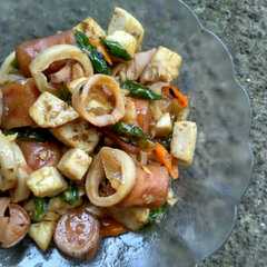 A picture of Sosis Telur Teriyaki.