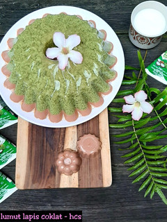 Foto resep Puding Lumut Lapis Coklat