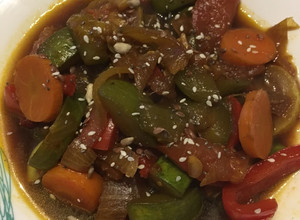 Una foto de Verduras salteadas