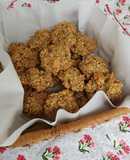 Galletitas de avena, banana, canela y nuez