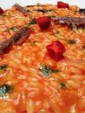 Risotto ai peperoni e acciughe