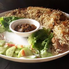 A picture of Mutton yakhni pulao.