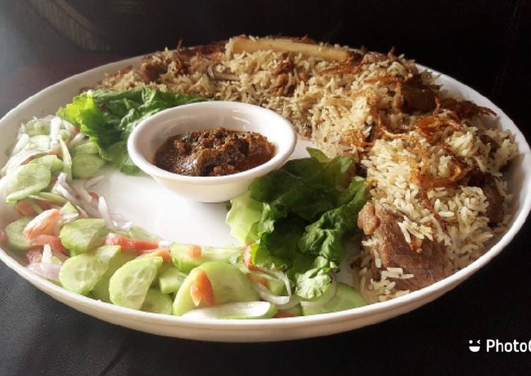 Mutton yakhni pulao