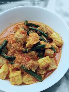 Foto resep Tahu tempe udang masak santan