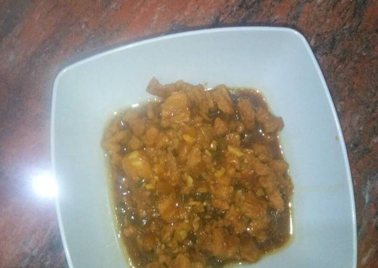 Resep Babi kecap manis pedas (non halal) Anti Gagal