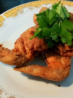 Foto resep Buttermilk Cajun Chicken Wings with Aioli Cilantro Mayo