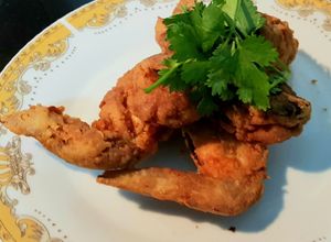 Foto resep Buttermilk Cajun Chicken Wings with Aioli Cilantro Mayo