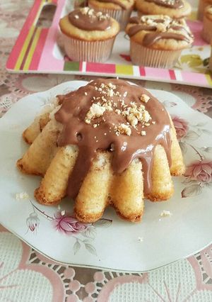 صورة لوصفة كيكة الفانيليا بالقرفه والصوص