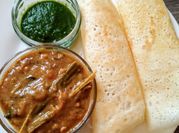 A picture of red rice dosa