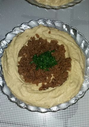 صورة لوصفة حمص بطحينة 😋