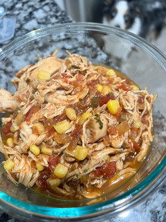 A picture of Crockpot Mexican Pulled Chicken.