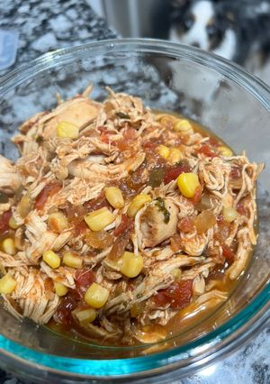 A picture of Crockpot Mexican Pulled Chicken.