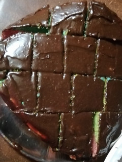 A picture of Coloured cake#flatecakecerecipe.