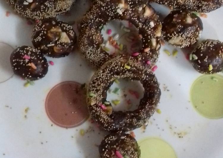 Easiest Way to Prepare Homemade Dates Ring & Balls with Dry fruits
