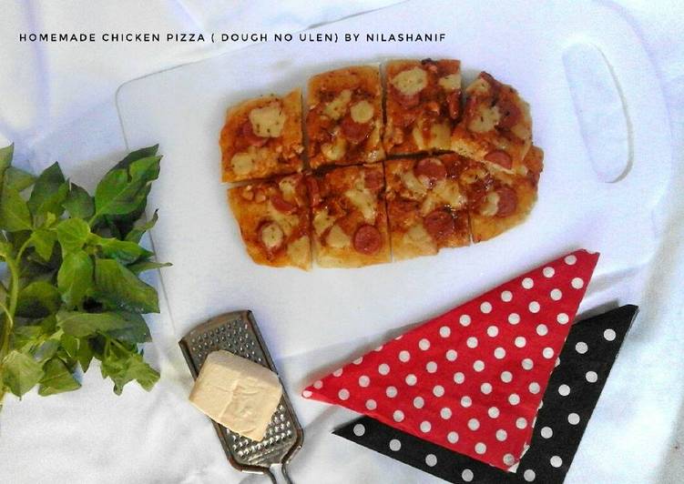 Homemade chicken pizza (dough no ulen) (#postingrame2_ayam)