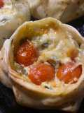 Canastitas de zapallito y tomates cherry