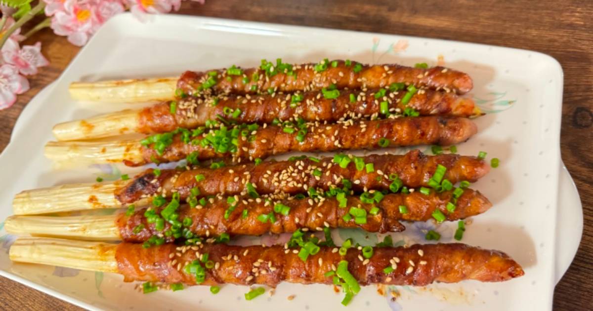 Japanese Pork and Asparagus Roll Recipe by Aunty Eikos international cuisine experience - Cookpad Japanese Pork and Asparagus... 