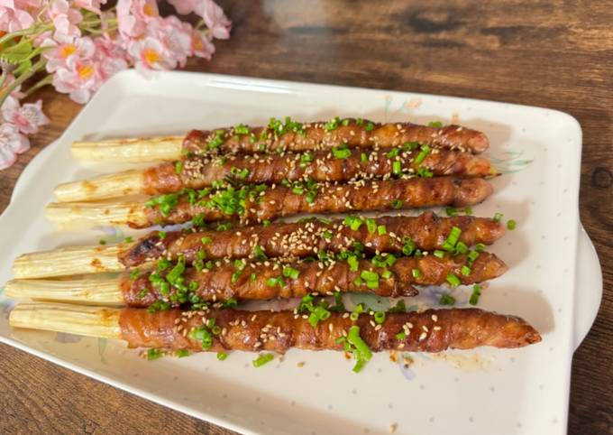 Japanese Pork and Asparagus Roll recipe main photo