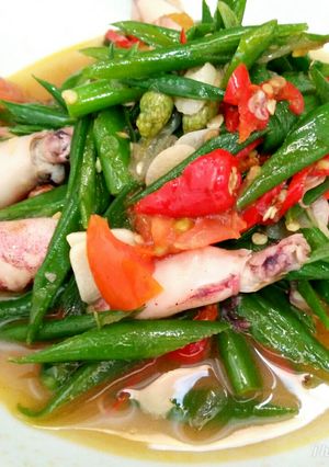 Foto resep Tumis bunga bawang cumi asin