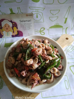 Foto resep Tumis Cumi Asin Cabe Ijo