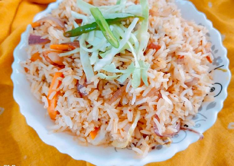 Easiest Way to Prepare Homemade Veggie fried rice