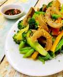 Cật Heo Xào Bông Cải, Đậu Que