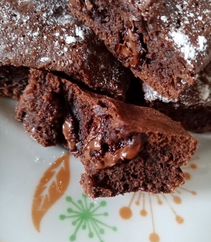 O poză a rețetei Brownie, rețeta originală.