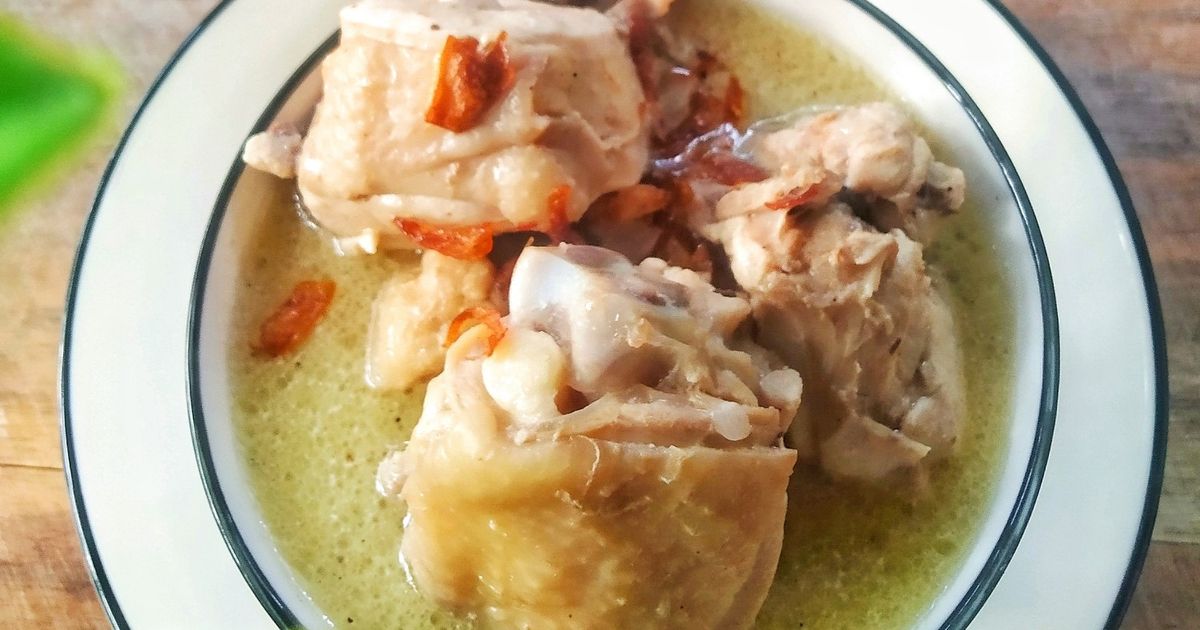 Opor Ayam Simpel (bumbu iris)