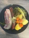 Cabbage Stew with Sausages and Bacon