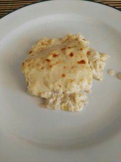 Una foto de Bacalao con salsa de puerros y nata