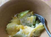 Una foto de crema de chayote