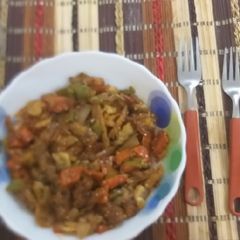 A picture of Baby corn manchurian.