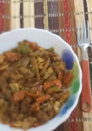 A picture of Baby corn manchurian.