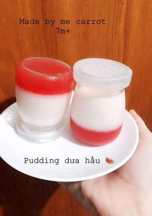 Hình của món Pudding dưa hấu cho bé 6m trở lên.