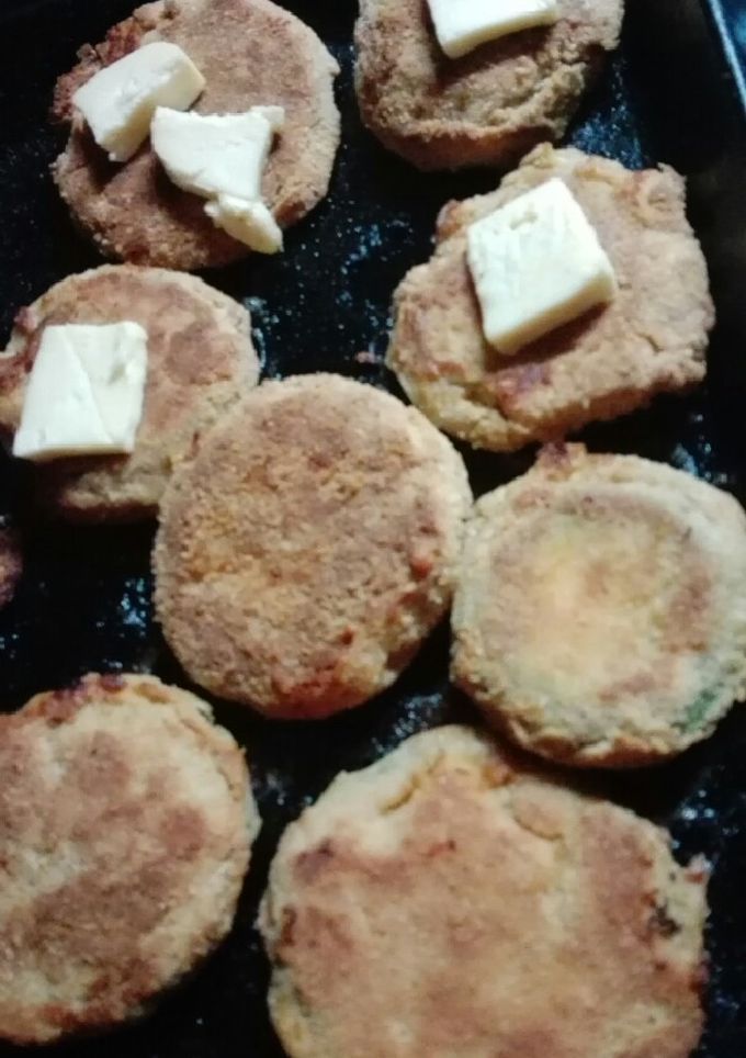 Una foto de Milanesa de zapallito rellenas jamón y queso