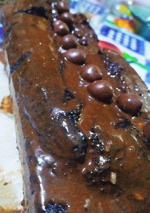 Una foto de Budín HÚMEDO Chocolate con mousse de chocolate
