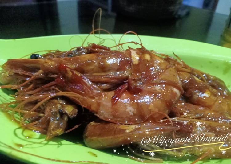 Resep Udang manis saus tiram yang Enak Banget