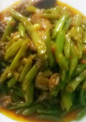Foto resep Buncis Ati Ayam Kuah Santan
