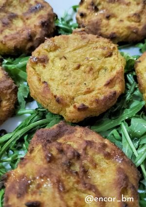 Una foto de Tortitas de verduras en airfryer