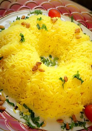 صورة لوصفة رز آصفر :، 🍚