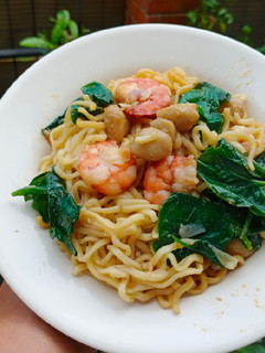 Foto resep Mie Goreng Bayam Brazil