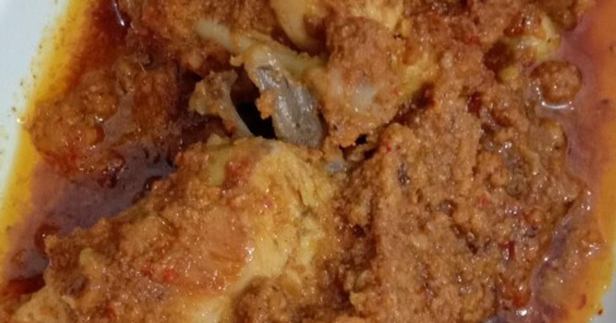 Resep ayam rendang campur rumahan enak dan mudah - Cookpad