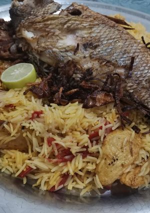 صورة لوصفة كبسه السمك😋