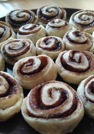Túrós tésztájú kakaós csiga recept fotója