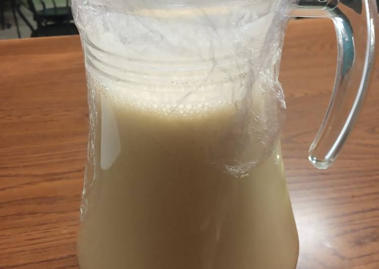 Batido de soja, manzana y pera