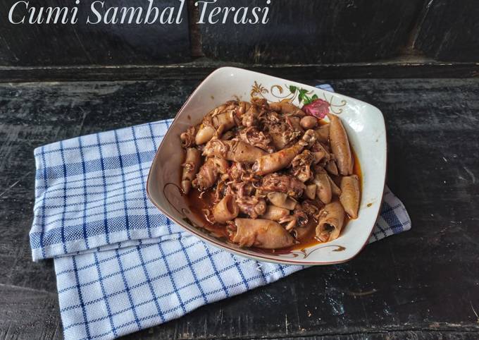 Cumi sambal terasi