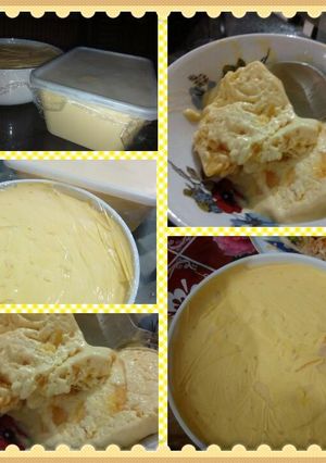 A picture of Mango ice cream.